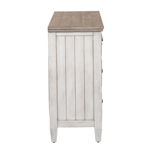 Heartland - 9 Drawer Dresser - Antique White / Tobacco Tops