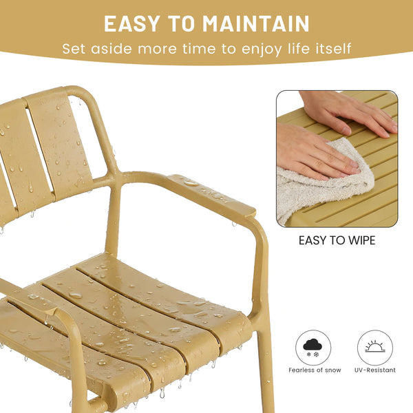 3 Piece Indoor / Outdoor Leisure Table And Chair Set