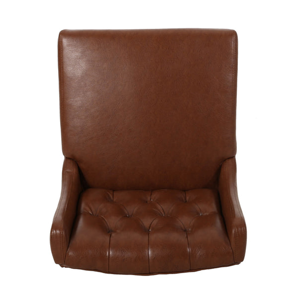 Solstara - Upholstered Dining Barstool With Button Tufted And Wing Back