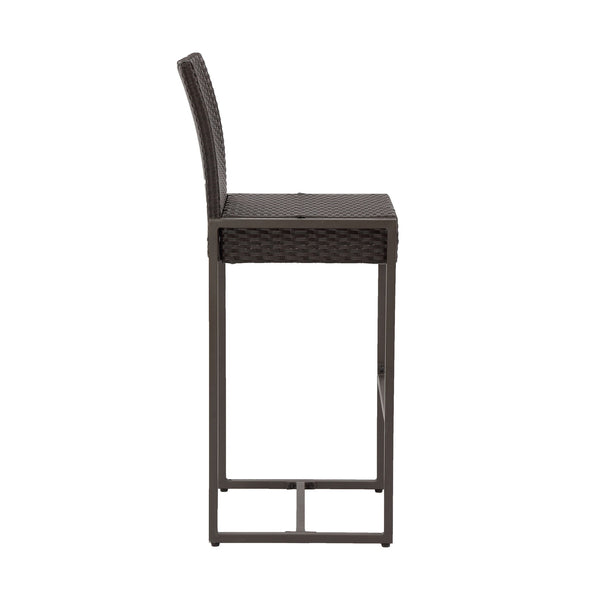 Outdoor Barstool With Hand Crafted Details (Set of 2)