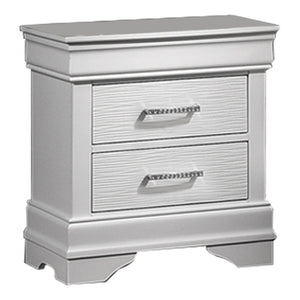 Nightstand With Drawers - White
