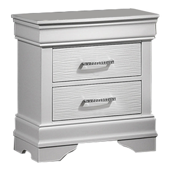 Nightstand With Drawers - White