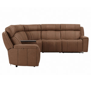 Sausalito - 6 Piece Modular Zero Gravity Power Reclining Sectional With Power Adjustable Headrests