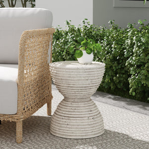 Corey - Outdoor Accent Table - Light Gray