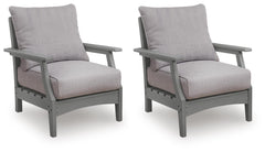 Cove Beach - Lounge Chair With Cushion (Set of 2) - Gray