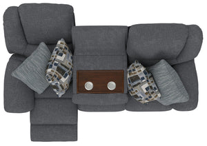 Trifecta - Sofa With 3 Recliners and Drop Down Table