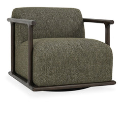 Lucia - Swivel Accent Chair - Kale Green