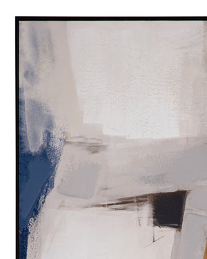 Denisa II Framed Canvas - Beige / Blue