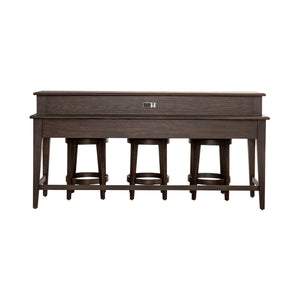 Mill Creek - 4 Piece Console Set (Bar Console & 3 Stools) - Peppercorn