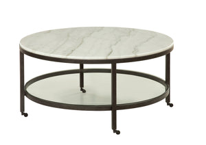 Whitman - Round Cocktail Table - White