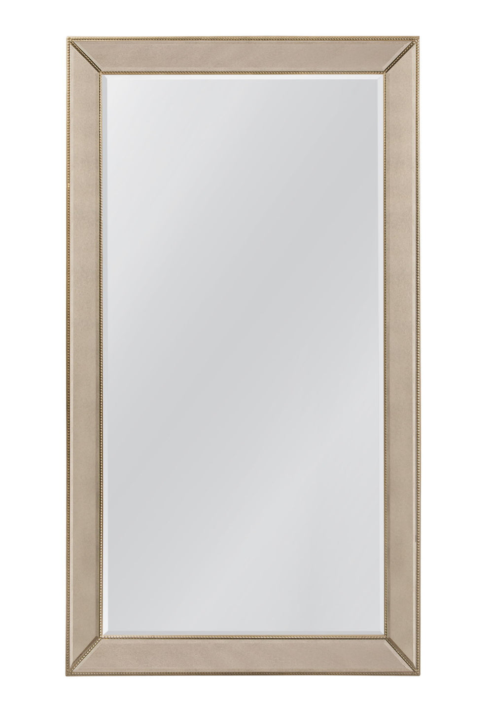 Beaded Leaner - Mirror - Gold - Antique Gold