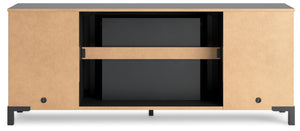 Cayberry - TV Stand With Fireplace - Black