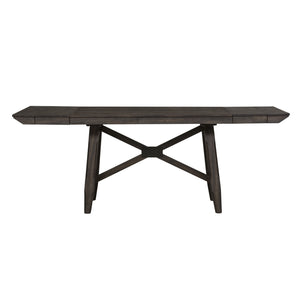 Double Bridge - Trestle Table - Dark Chestnut
