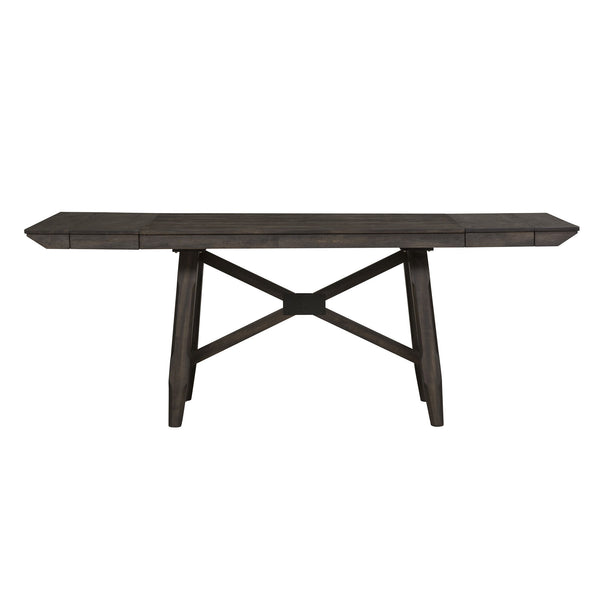 Double Bridge - Trestle Table - Dark Chestnut
