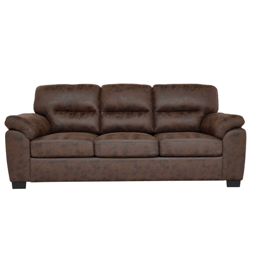 3 Seater Sofa With Padded Armrests And Triangular Leg