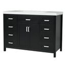 Bathroom Vanity With Sink, 2 Doors 8 Drawers, Soft Close System, Classic Design