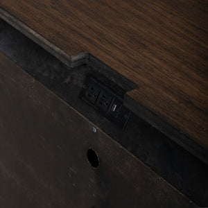 Provence Park - Nightstand With Charging Station - Chateau Brown