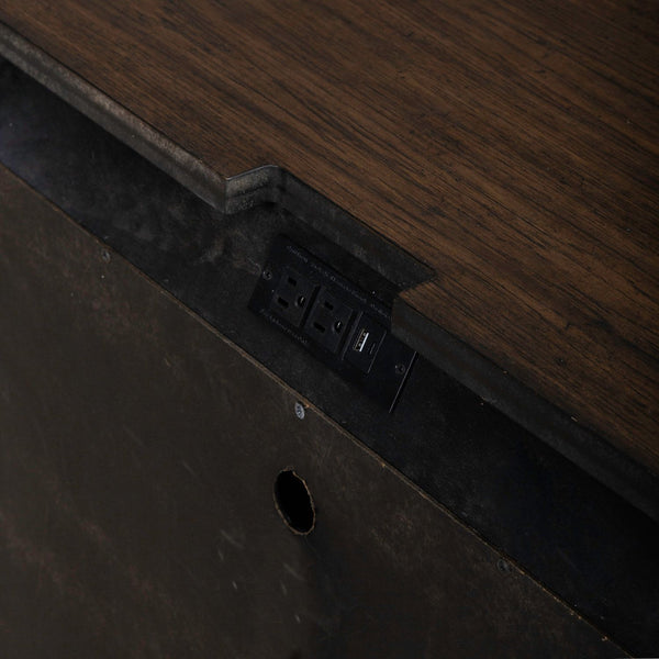 Provence Park - Nightstand With Charging Station - Chateau Brown