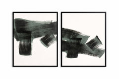 Dynamic Framed Print (Set of 2) - Black