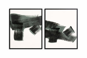 Dynamic Framed Print (Set of 2) - Black