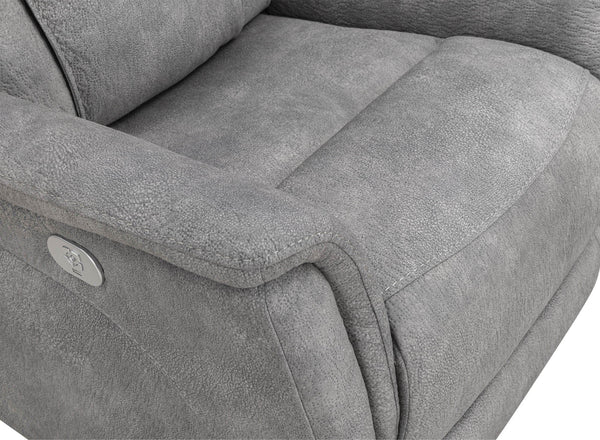 Linus - Zero Gravity Power Reclining Sofa - Hudson Gray