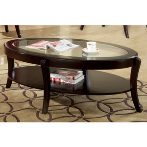 Contemporary Table With Open Lower Shelf