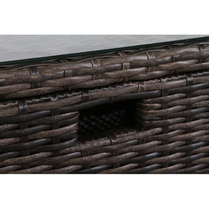 Modern Patio Rattan Sectional Set With Cushions