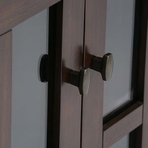 Warm Shaker - Handcrafted Medium Storage Media Cabinet
