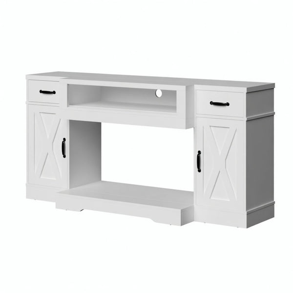 TV Stand With Adjustable Shelves & Double Doors