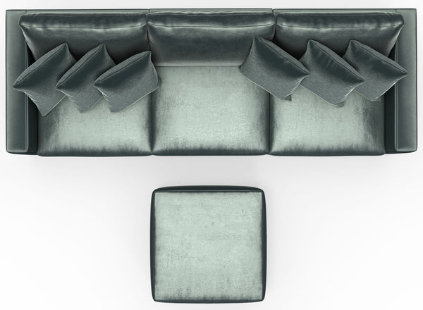 Remington - Modular Sofa And Cocktail Ottoman - Pine
