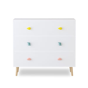 3 Drawer Dresser, Storage Cabinet With Anti Tip Safety