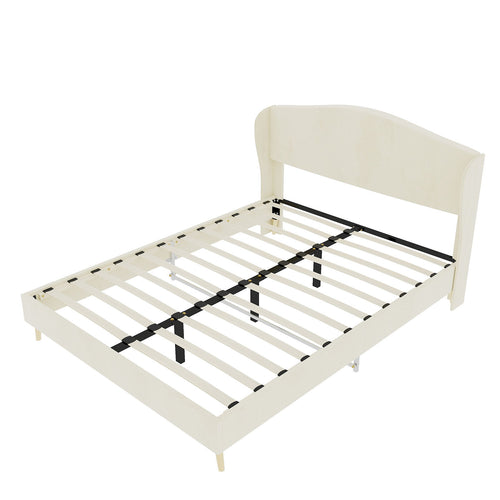 Upholstered Bed, Tufted Headboard, Comfortable Sleep