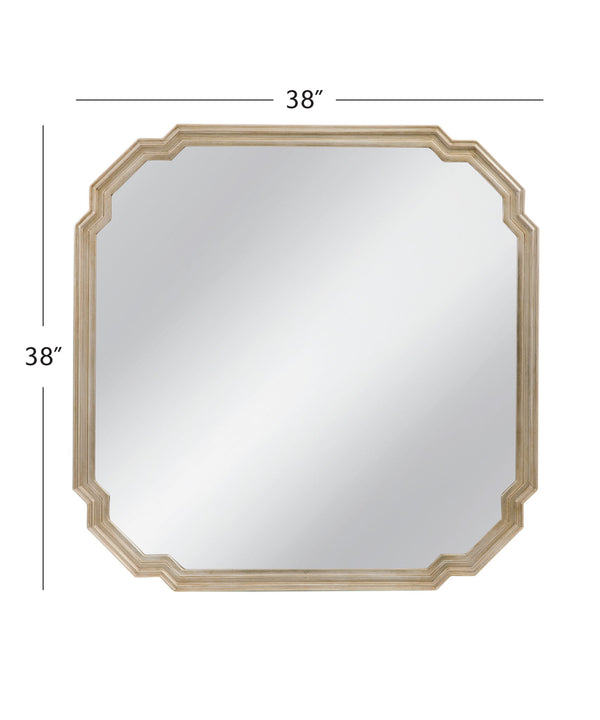 Mimosa - Wall Mirror - Ant Silver Leaf
