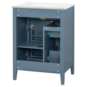Bathroom Vanity With Sink, Soft Closing Cabinet