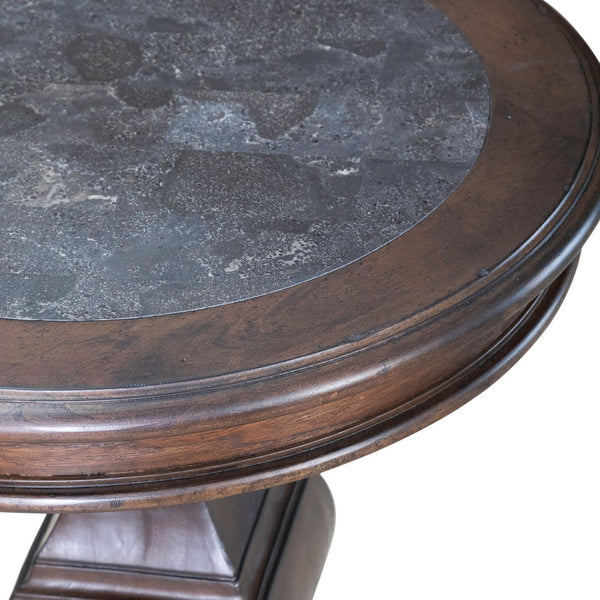 Provence Park - Round End Table - Chateau Brown