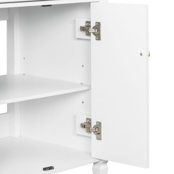 Freestanding Bathroom Vanity With Sink, Soft Close Door, Tip Out Drawer