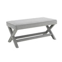Comfort Double Bench Upholstered With X Crossed Legs
