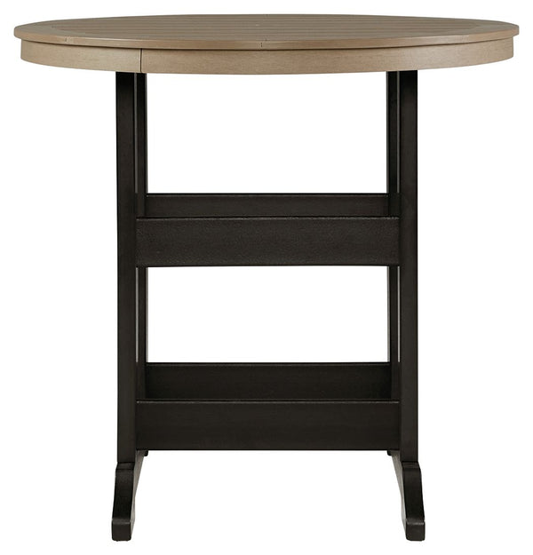 Fairen Trail - 5 Pc. - Dining Set with 4 Chairs - Black / Driftwood
