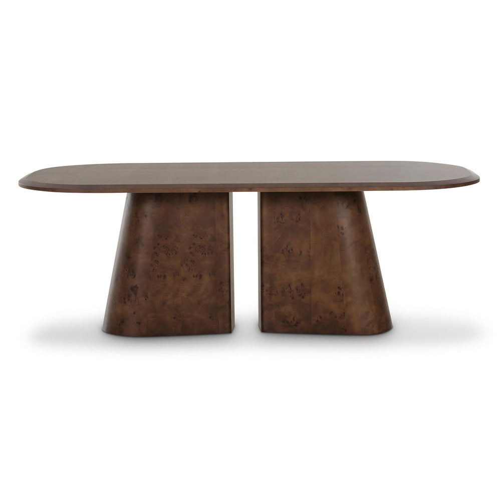 Gladyss - 87" Oval Dining Table - Brown