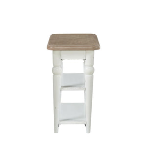 Turnberry Park - Chairside Table - Washed White