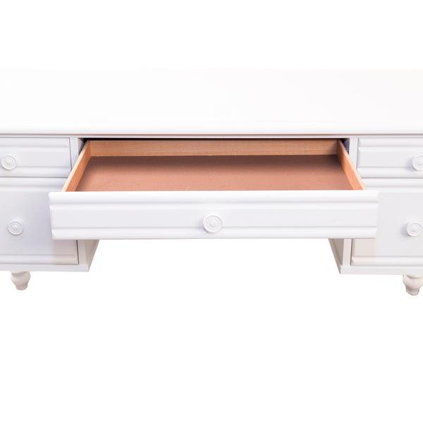Summer House - Wood Vanity Desk - Oyster White