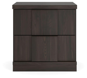 Shaehartin - Two Drawer Night Stand - Dark Brown