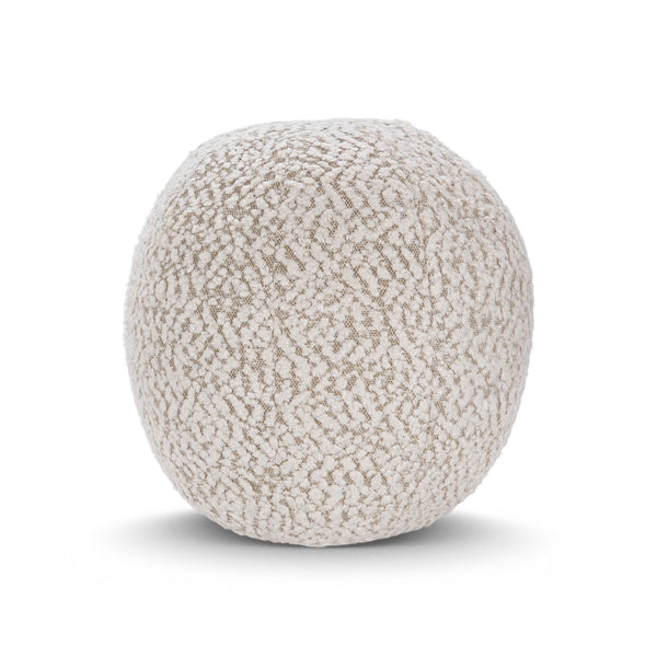 Villa Classics - Maris Round Pillow - Ivory / Natural