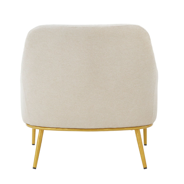 Modern Elegance Accent Chair With Curved Backrest