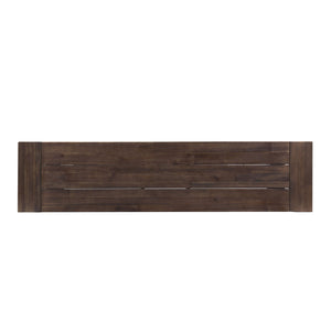 Tranquilizer - Outdoor Acacia Wood Bench With Slat Panel Design