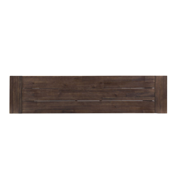 Tranquilizer - Outdoor Acacia Wood Bench With Slat Panel Design