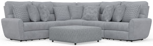 Majesty - Deep Seating Power Reclining Sectional And Ottoman