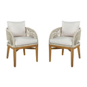 Outdoor Dining Chairs With Cushion (Set of 2)