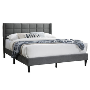 Bed Upholstered Box Design Headboard