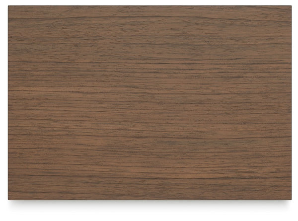 Landocken - Two Drawer Night Stand - Brown / Blue